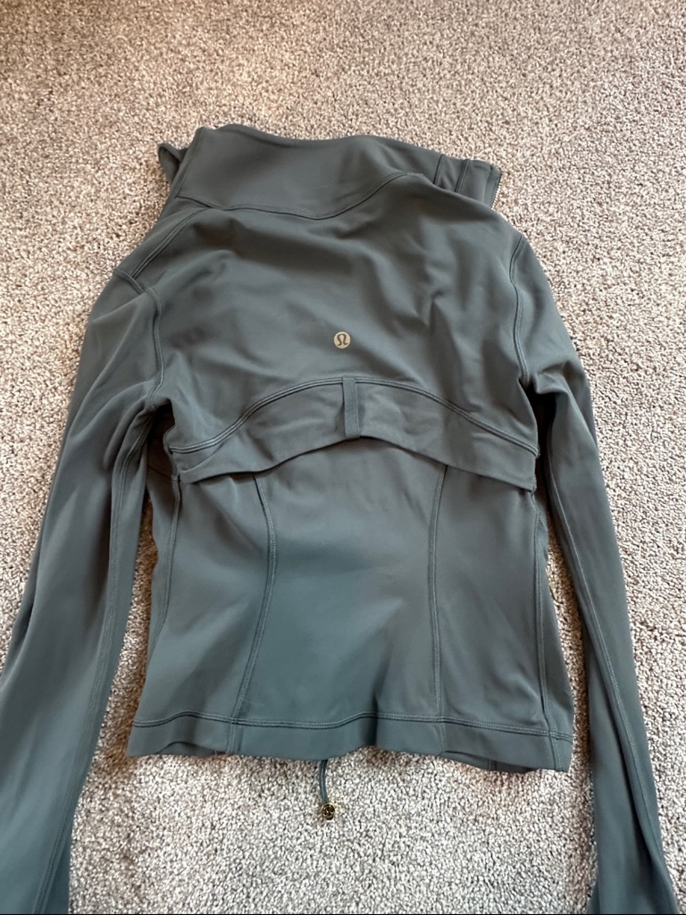 lululemon athletica Olive Green Slim Zip Bomber Jacket - Picture 2 of 4